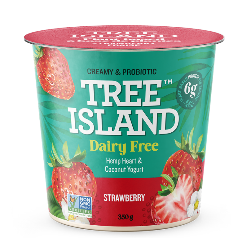 Strawberry Dairy-Free Yogurt | Tree Island Yogurt